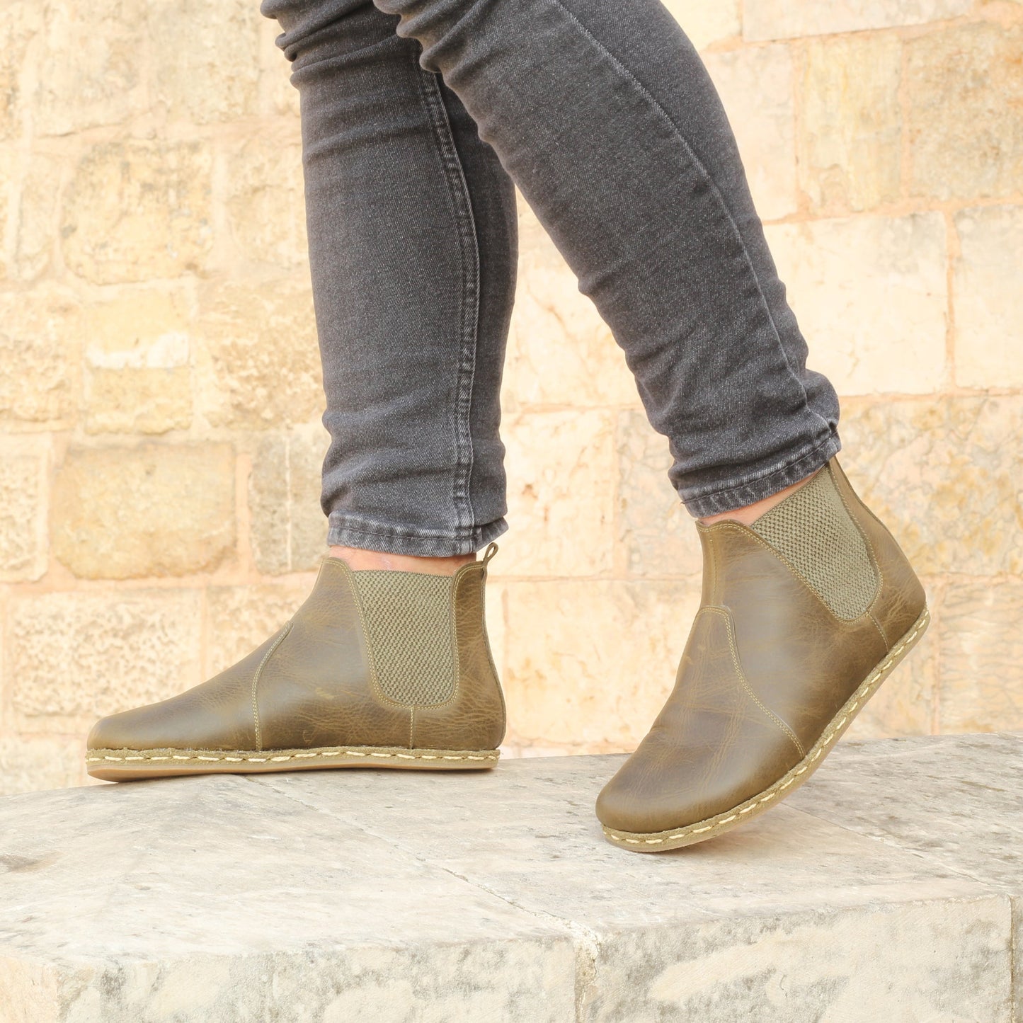 Men Chelsea Boot Military Green