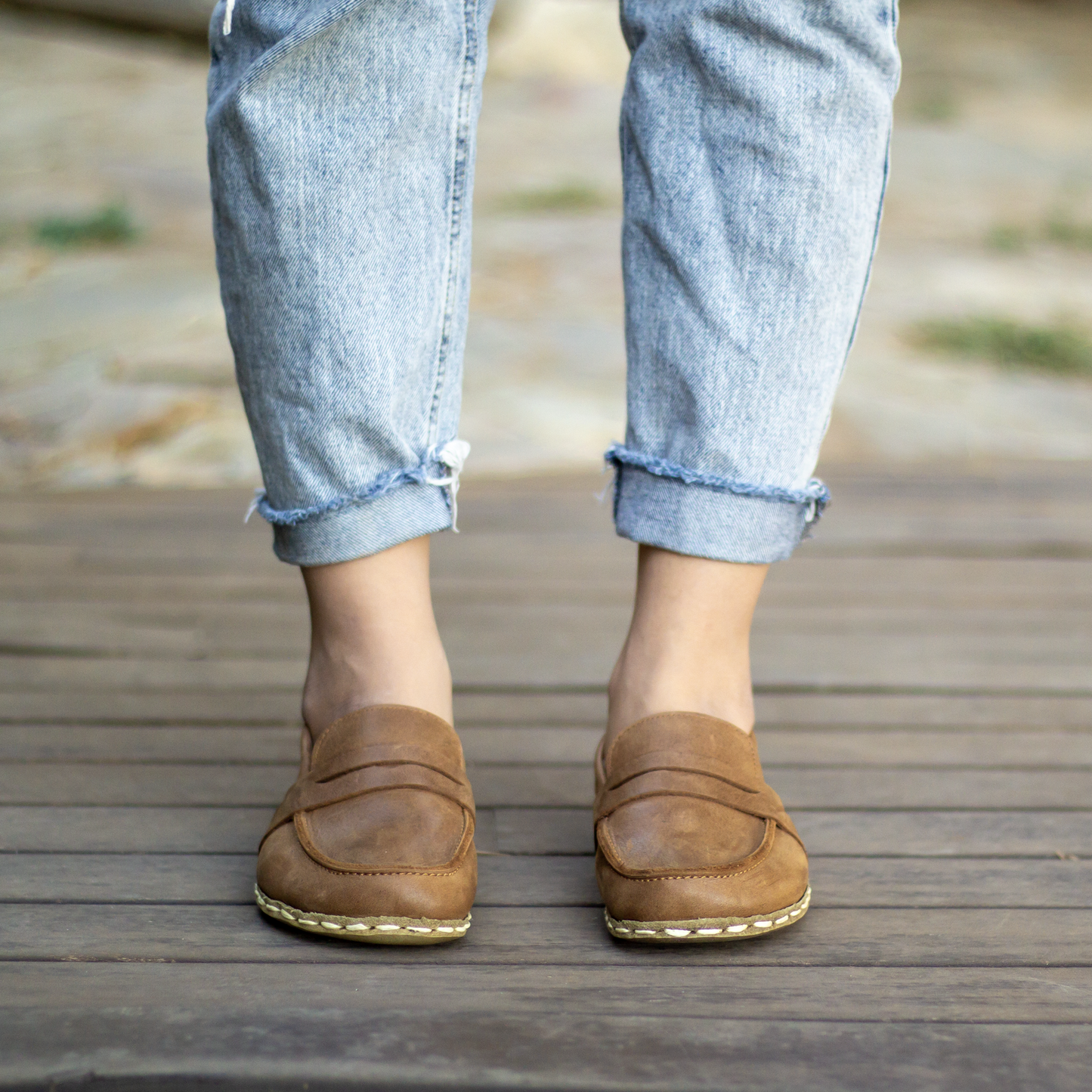 Earthing Barefoot Shoes Matte Brown Women's