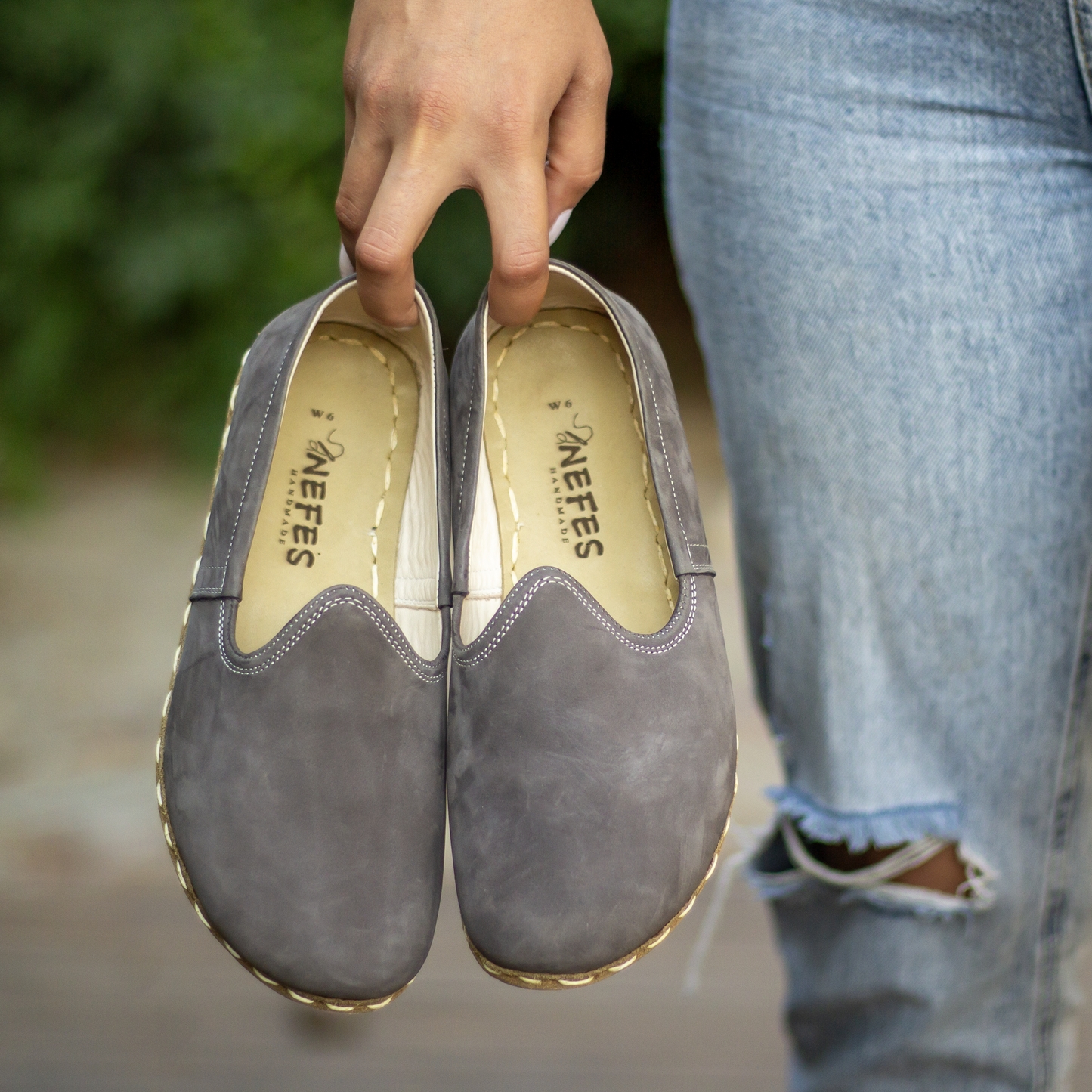 Barefoot Nubuck Gray Shoes Women's