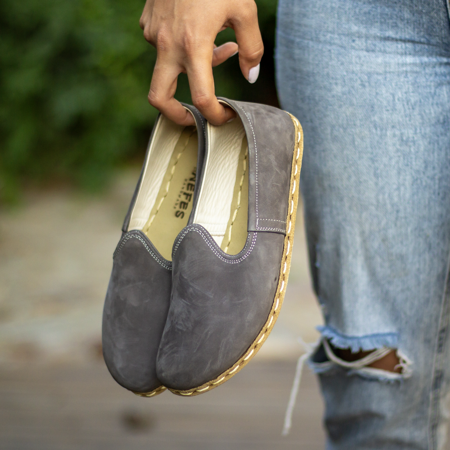 Barefoot Nubuck Gray Shoes Women's