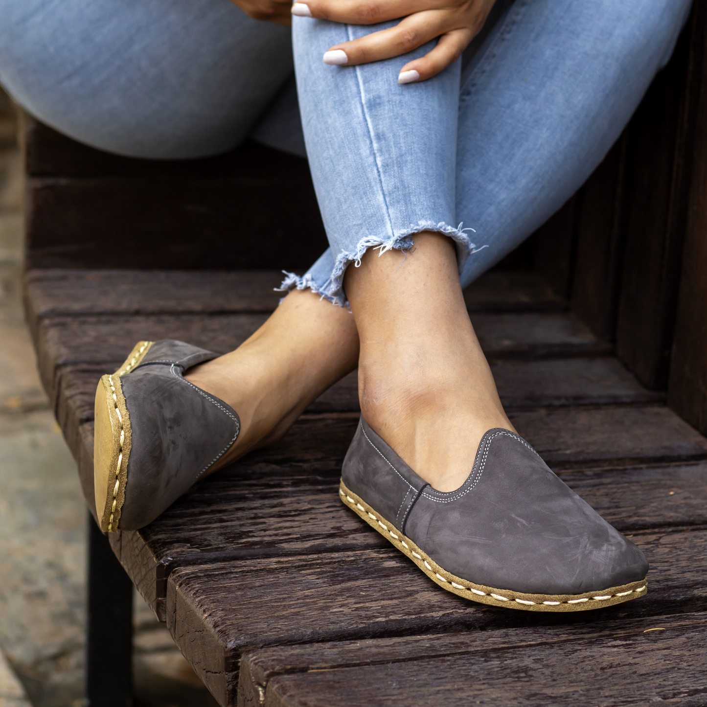 Barefoot Nubuck Gray Shoes Women's