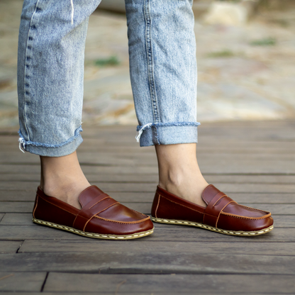 Earthing Barefoot Shoes Tornado Brown Women's