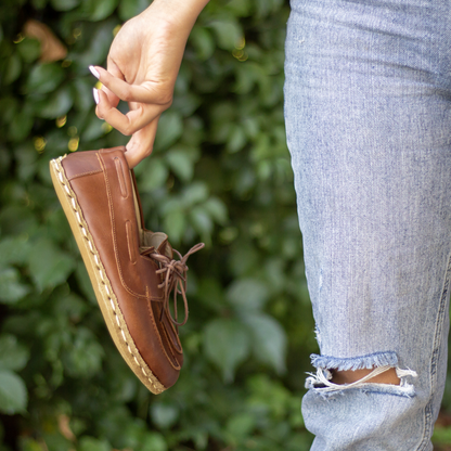 Earthing Barefoot Shoes Crazy New Brown Women's