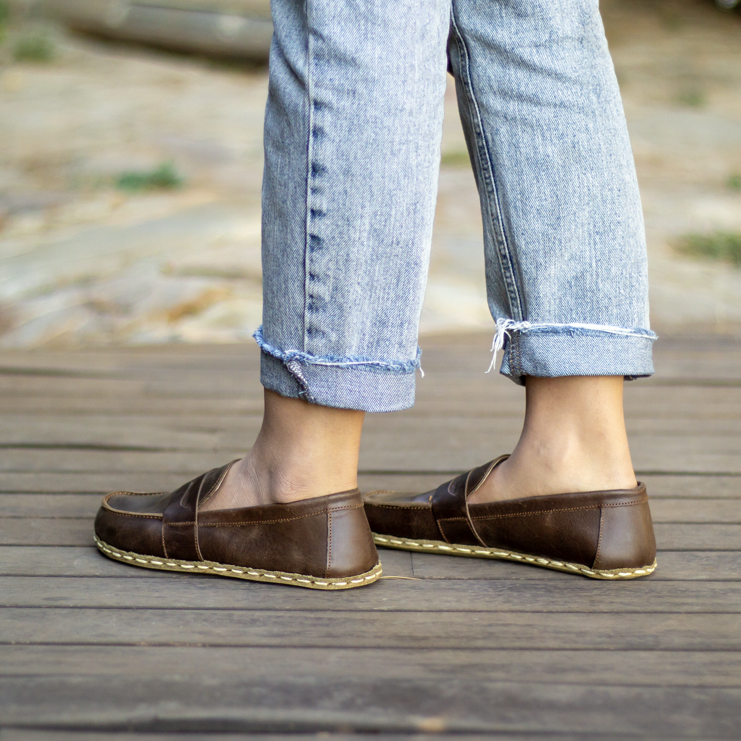 Earthing Barefoot Shoes Crazy Classic Brown Women's