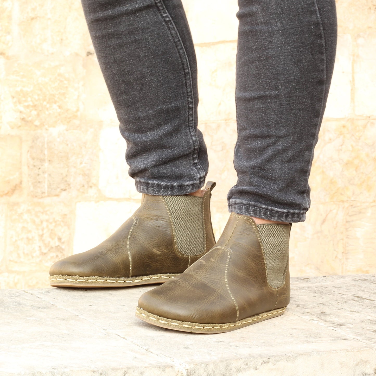 Men Chelsea Boot Military Green