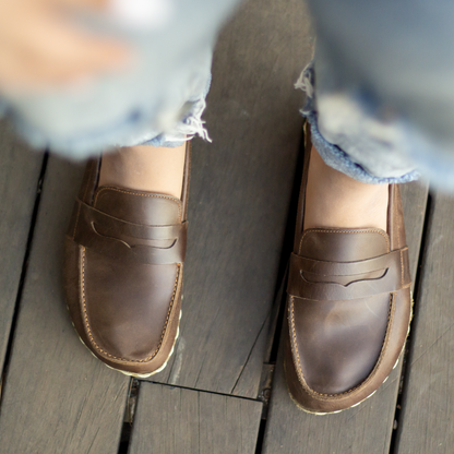 Earthing Barefoot Shoes Crazy Classic Brown Women's