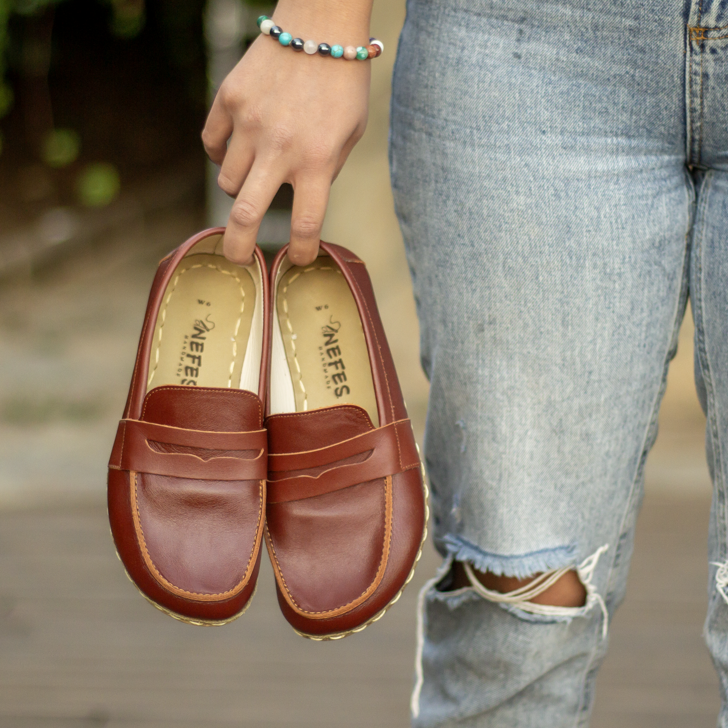 Earthing Barefoot Shoes Tornado Brown Women's