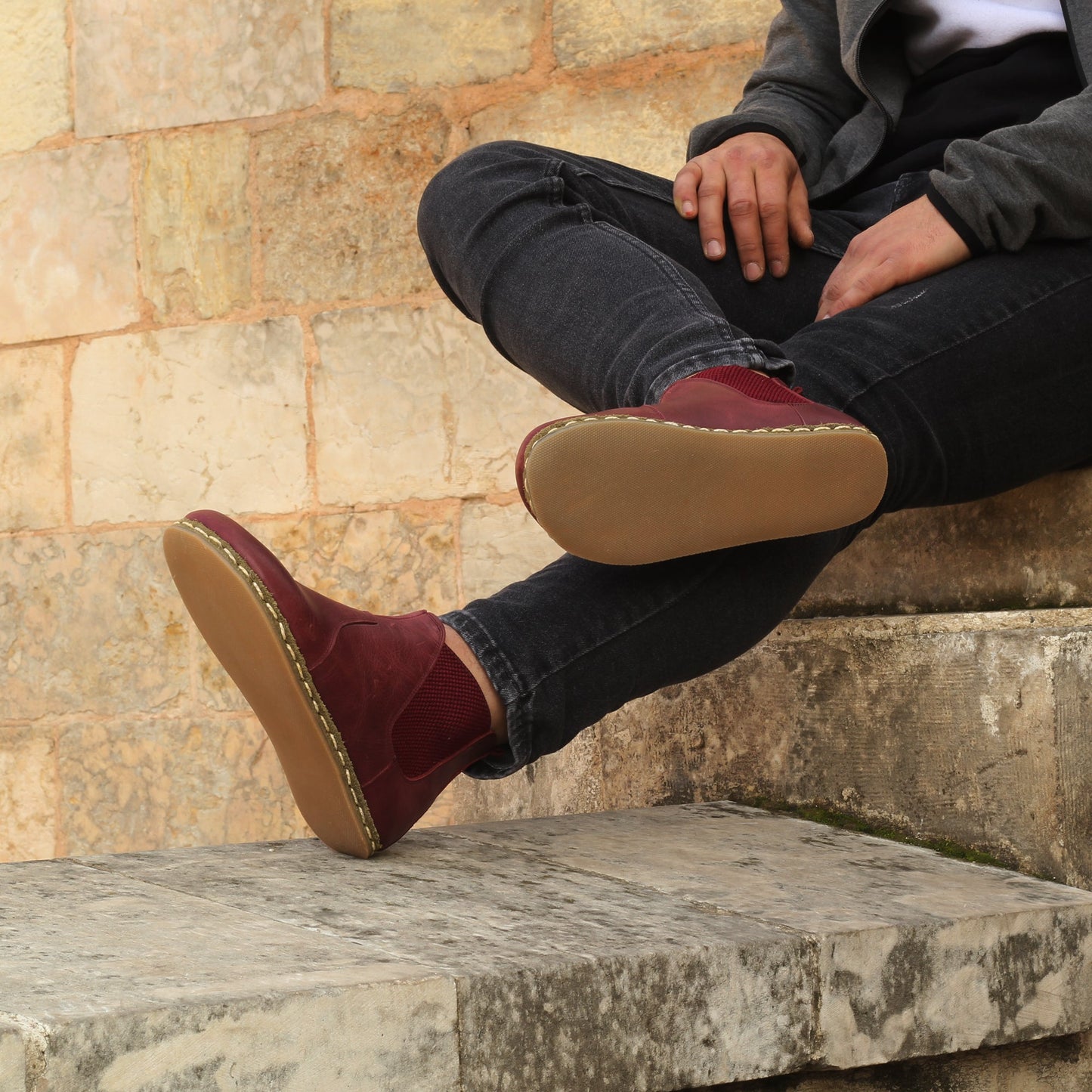 Men Chelsea Boot Burgundy