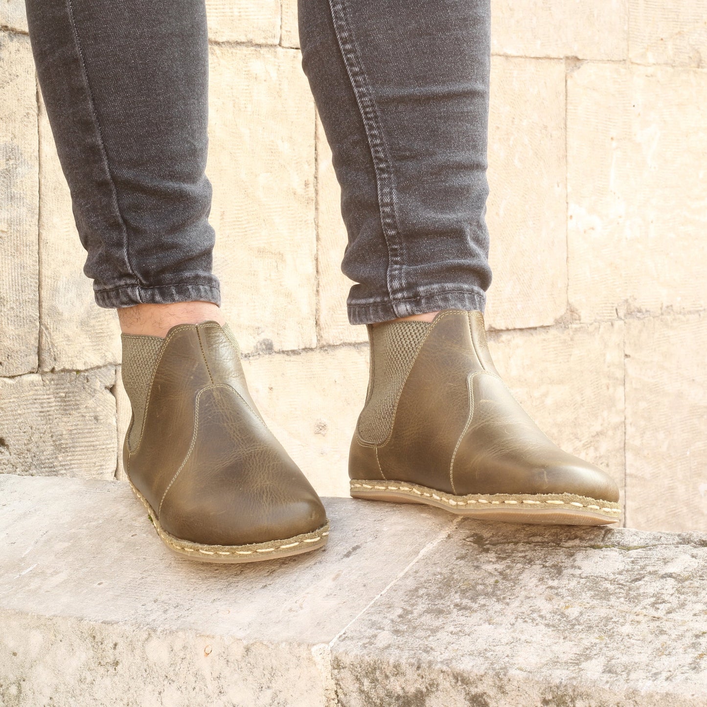 Men Chelsea Boot Military Green