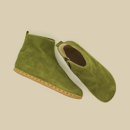 Ankle Barefoot Boots for Women Green