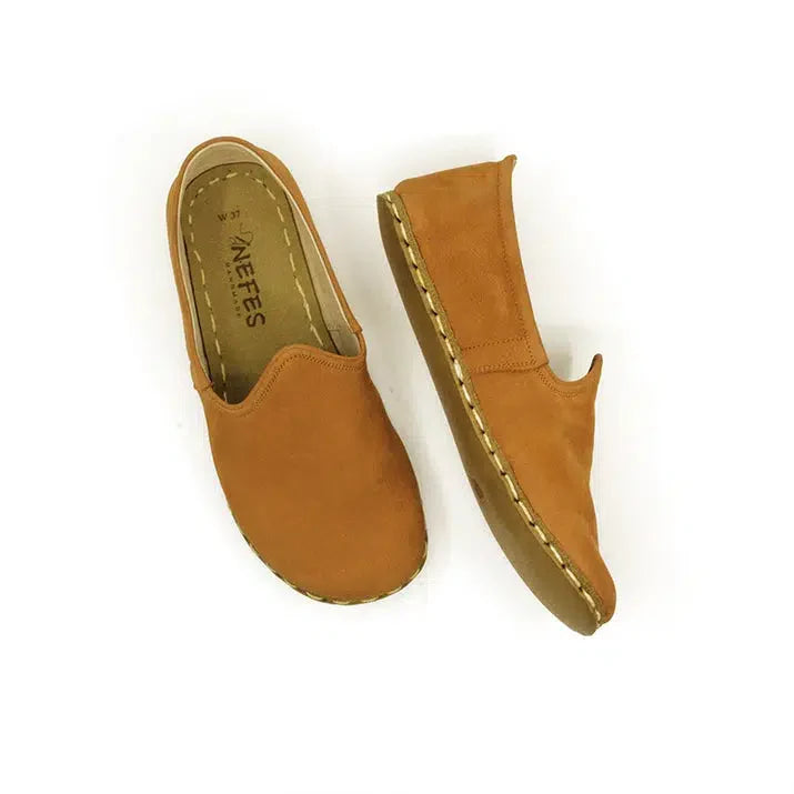 Barefoot Nubuck Orange Shoes Women's