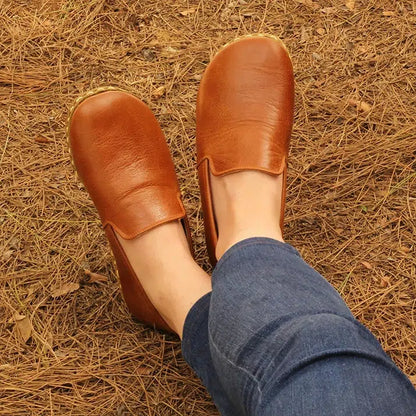 Handmade Women's Barefoot Shoes - Antique Brown