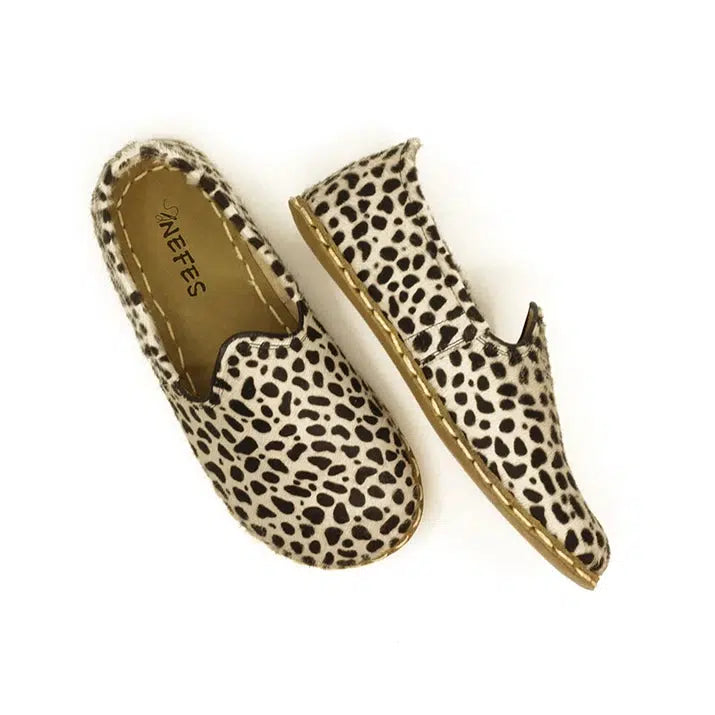 Handmade Women's Barefoot Shoes - Leopard