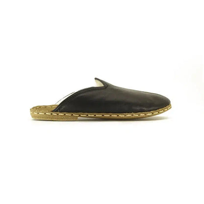 Men's Sheepskin Slippers Black