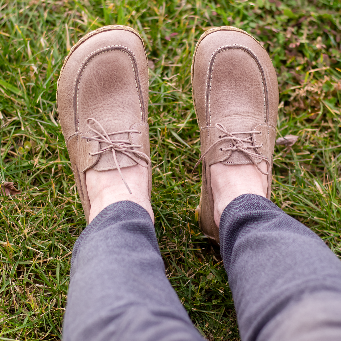 Crazy Vision Men's Leather Earthing Barefoot Shoes