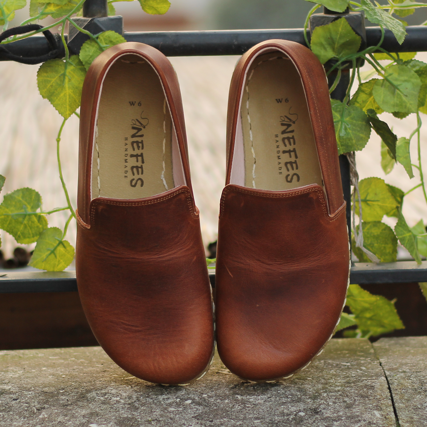 Crzy New Brown Leather Handmade Barefoot Men's Loafer Shoes