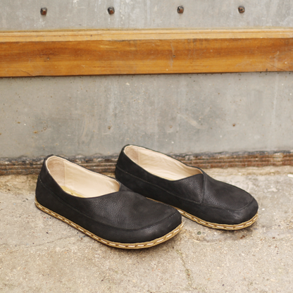 Handmade Barefoot Loafers for Women Black