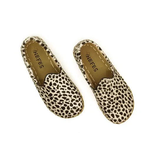 Handmade Women's Barefoot Shoes - Leopard