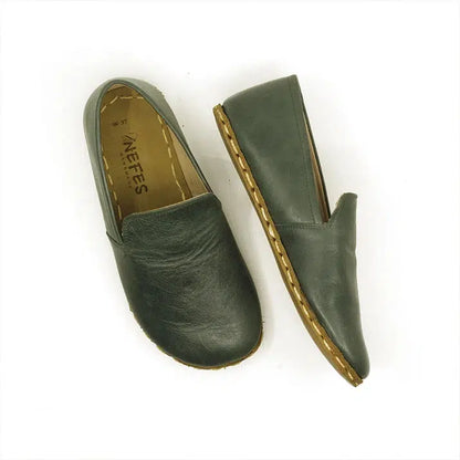 Handmade Women's Barefoot Shoes - Toledo Green