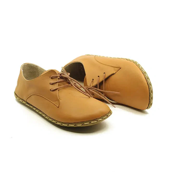 Lace-up Barefoot Men's Shoes Matte Cocunat