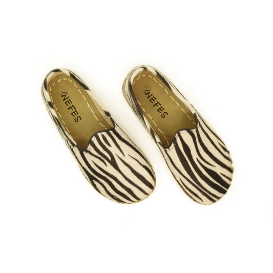 Men's Barefoot Shoes Zebra Patterned