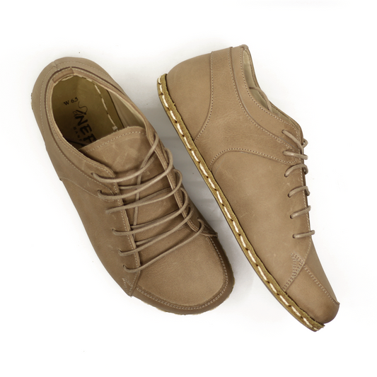 Men's Copper Rivet Earthing Leather Sneaker in Crazy Vision