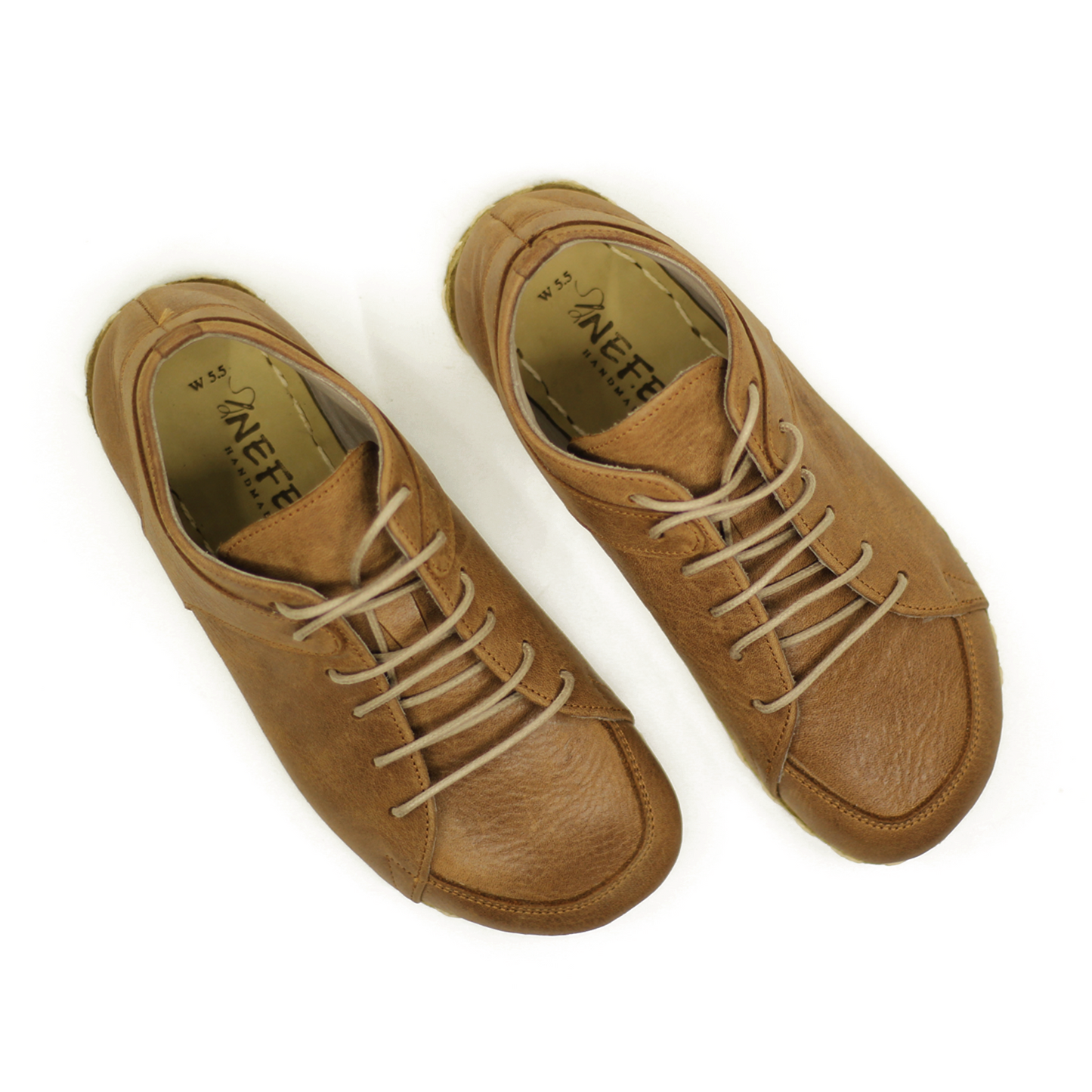 Men's Copper Rivet Earthing Leather Sneaker in Matte Brown