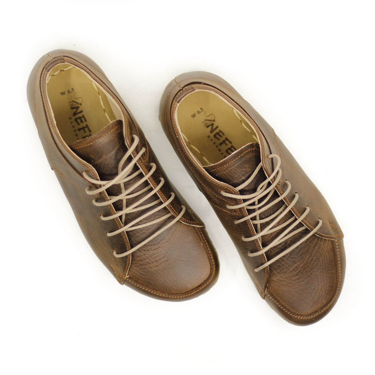 Men's Copper Rivet Earthing Leather Sneaker in New Classic Brown