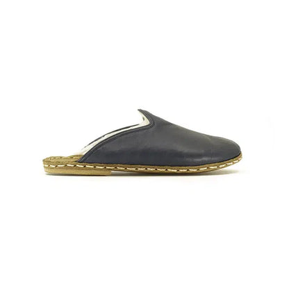 Men's Sheepskin Slippers Navy Blue