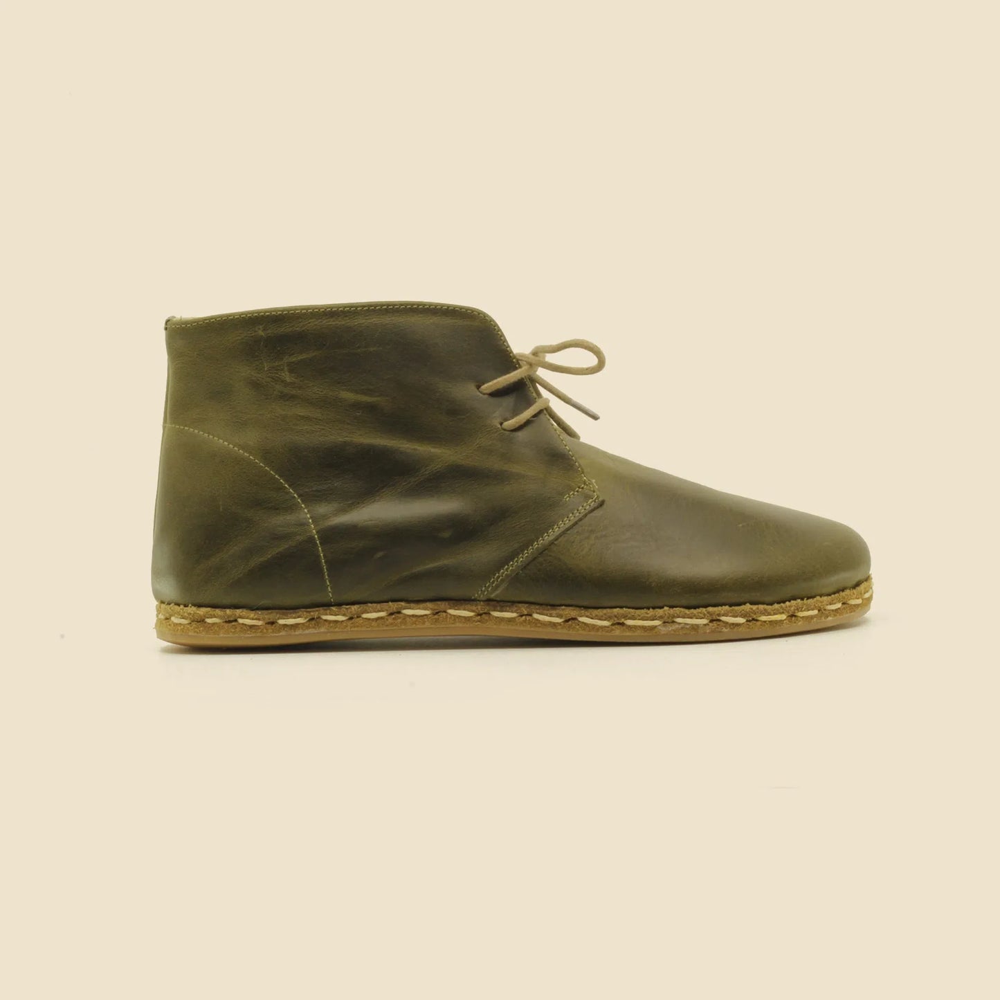 Olive Green Oxford Boots Women's