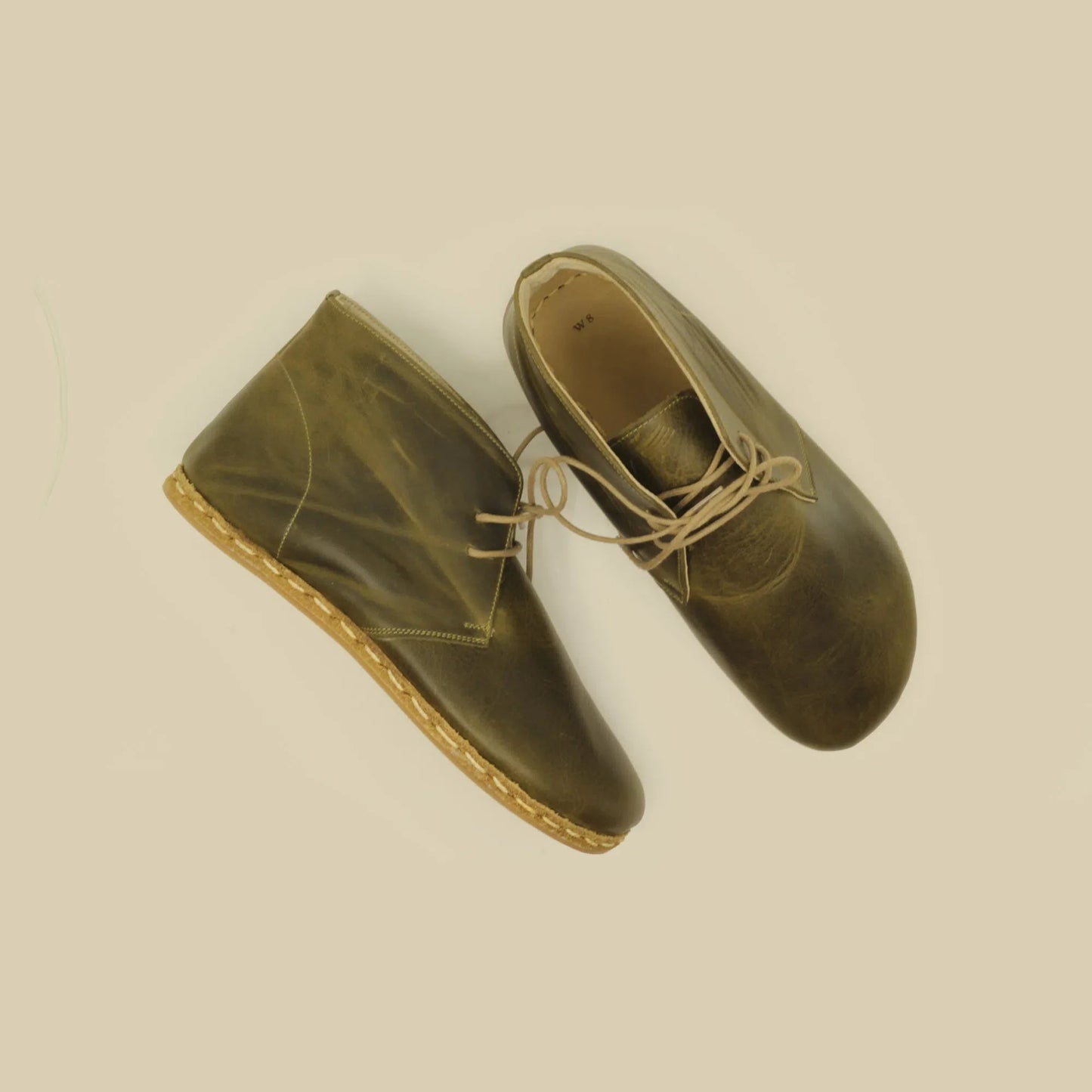 Olive Green Oxford Boots Women's