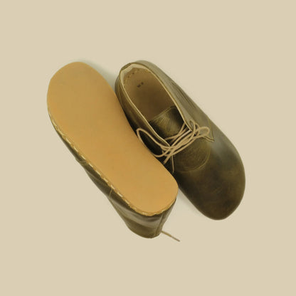 Olive Green Oxford Boots Women's