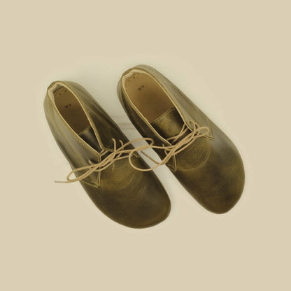 Olive Green Oxford Boots Women's