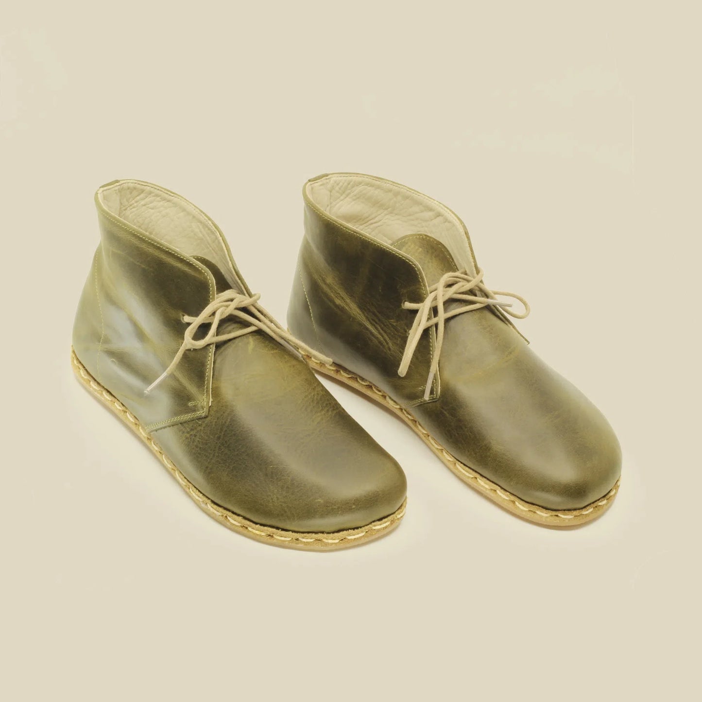 Olive Green Oxford Boots Women's