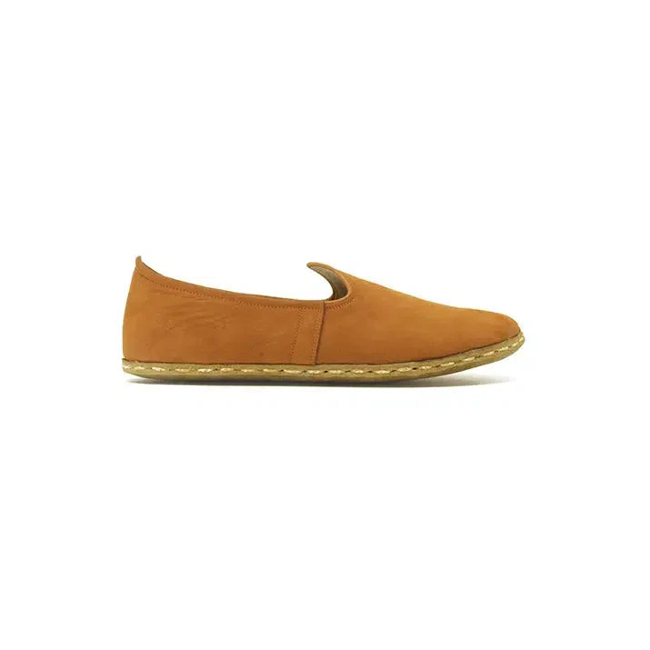 Men's Barefoot Shoes Nubuck Orange