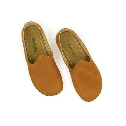 Men's Barefoot Shoes Nubuck Orange