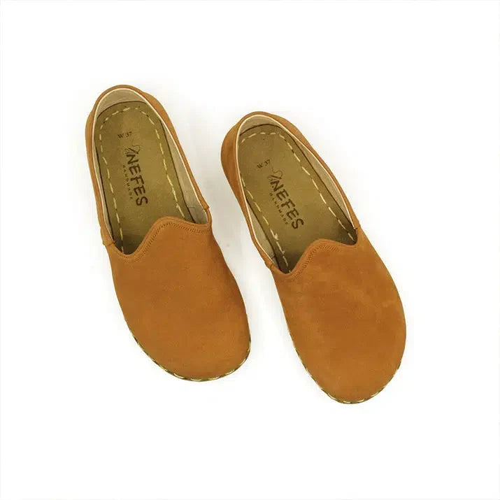 Barefoot Nubuck Orange Shoes Women's