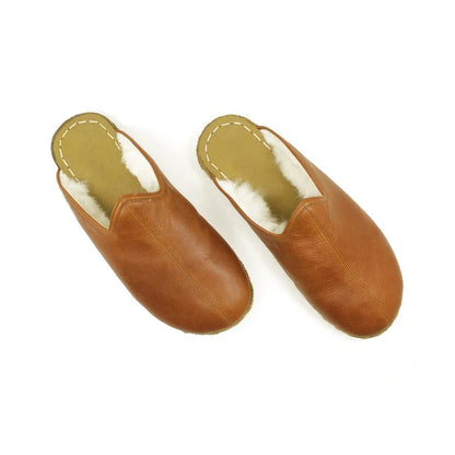 Sheepskin Antique Brown Women's Slippers