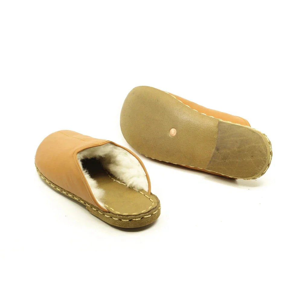 Sheepskin Light Brown Women's Slippers