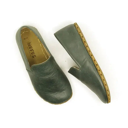 Handmade Women's Barefoot Shoes - Toledo Green